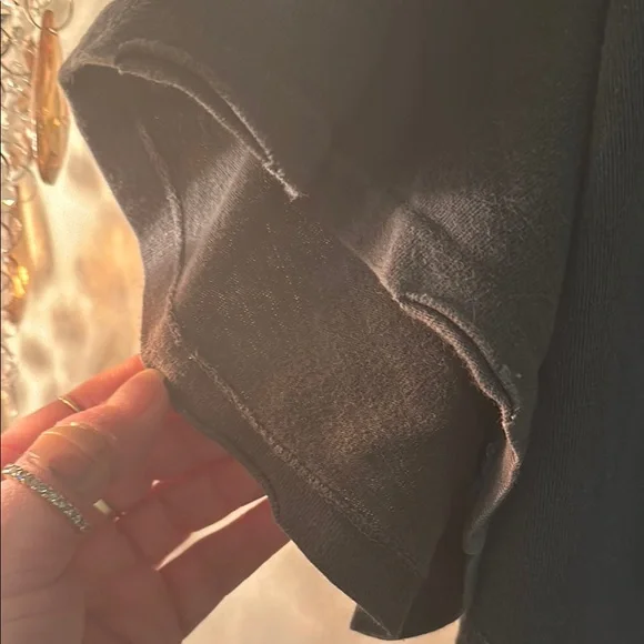 MadeWorn Black Short Sleeve Tee Eric Clapton with glitter effects on design M/L - Picture 9 of 10